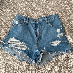 Size 28 high wasted mom shorts